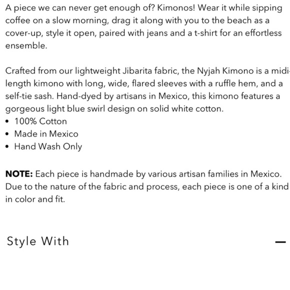 Free People Jen’s Pirate Booty Tie Dye Belted Robe Kimono - Picture 5 of 5